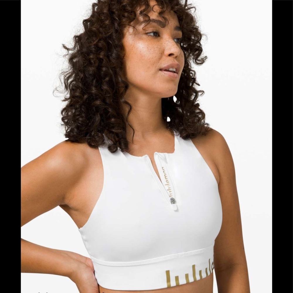 Lululemon Energy Bra High Neck Long Line Zip SE